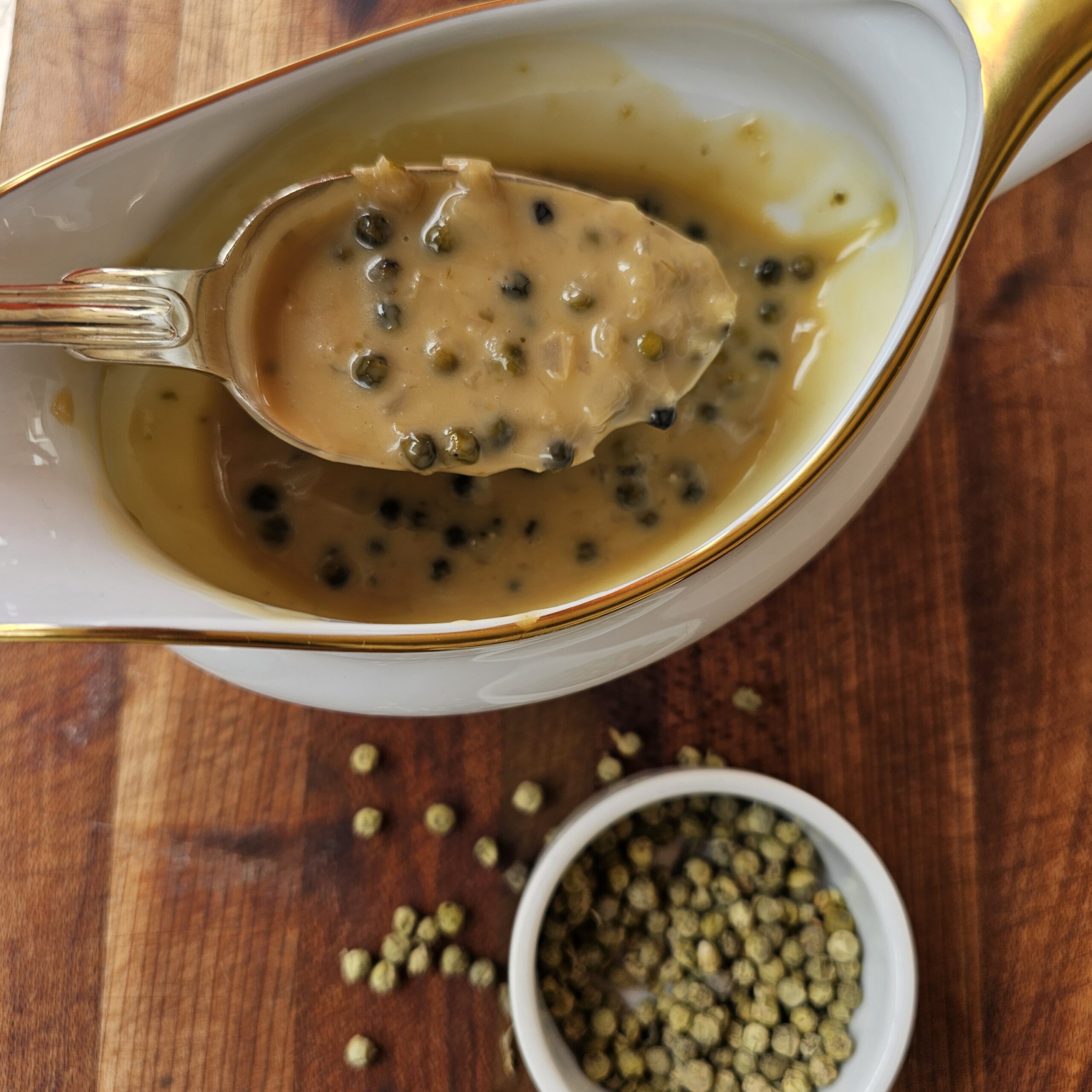 salsa pimienta verde