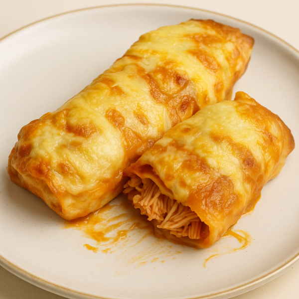 Crêpes de pollo con salsa rosada - Imagen 3
